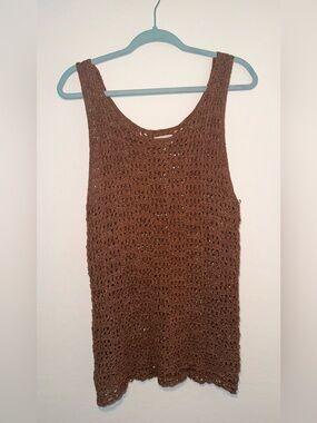 Rhythm Crochet Knit Mini-Mini Dress